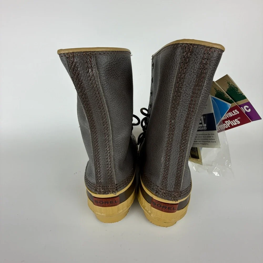 Vintage Sorel Caribou Winter Snow Boots‎ Mens 7 Arctic Pac Chocolate Canada New